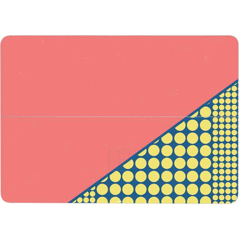 Coral Diagonal Split Surface Laptop Studio Skin